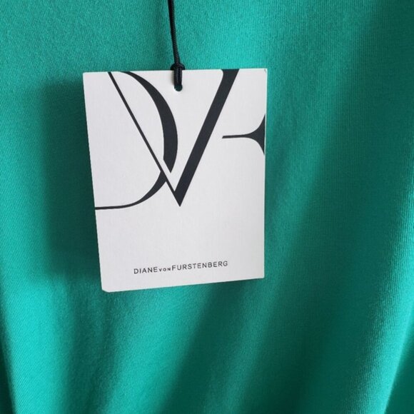 Diane Von Furstenberg Bright Peacock Melek Dress Size M - Picture 9 of 15